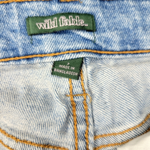 Women's Wild Fable, High Rise, Distressed, Light Wash Denim Pants, Size … - Picture 8 of 16